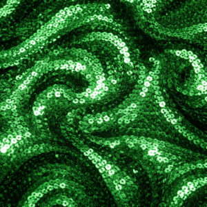 90"X90" Green Sequin Swirl Overlay