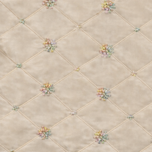 90"X90" Ivory Sequin Taffeta Overlay