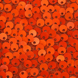 90" x 90" Orange Mini Sequin Overlay