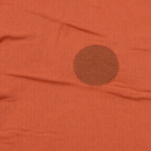 90"X90" Orange w/Brown Dots Taffeta Overlay
