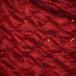 90"X90" Red Merlot Sequin Overlay