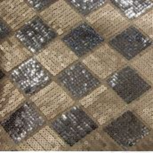 90"X90" Silver & Rose Gold Diamond Sequin Overlay