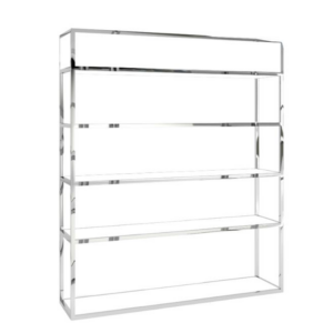 Silver and White Plato Back Bar