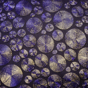 90"X90" Silver Metallic Circle Pattern Overlay