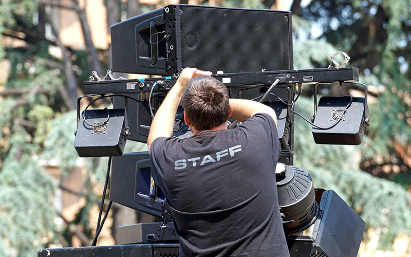 staff for the concert