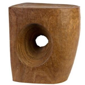 Knot Hole Wood Side Table